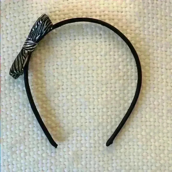 Zebra bow head band - Picture 2 of 2